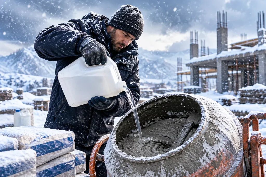 چگونه از یخ زدگی ملات و بتن جلوگیری کنیم؟